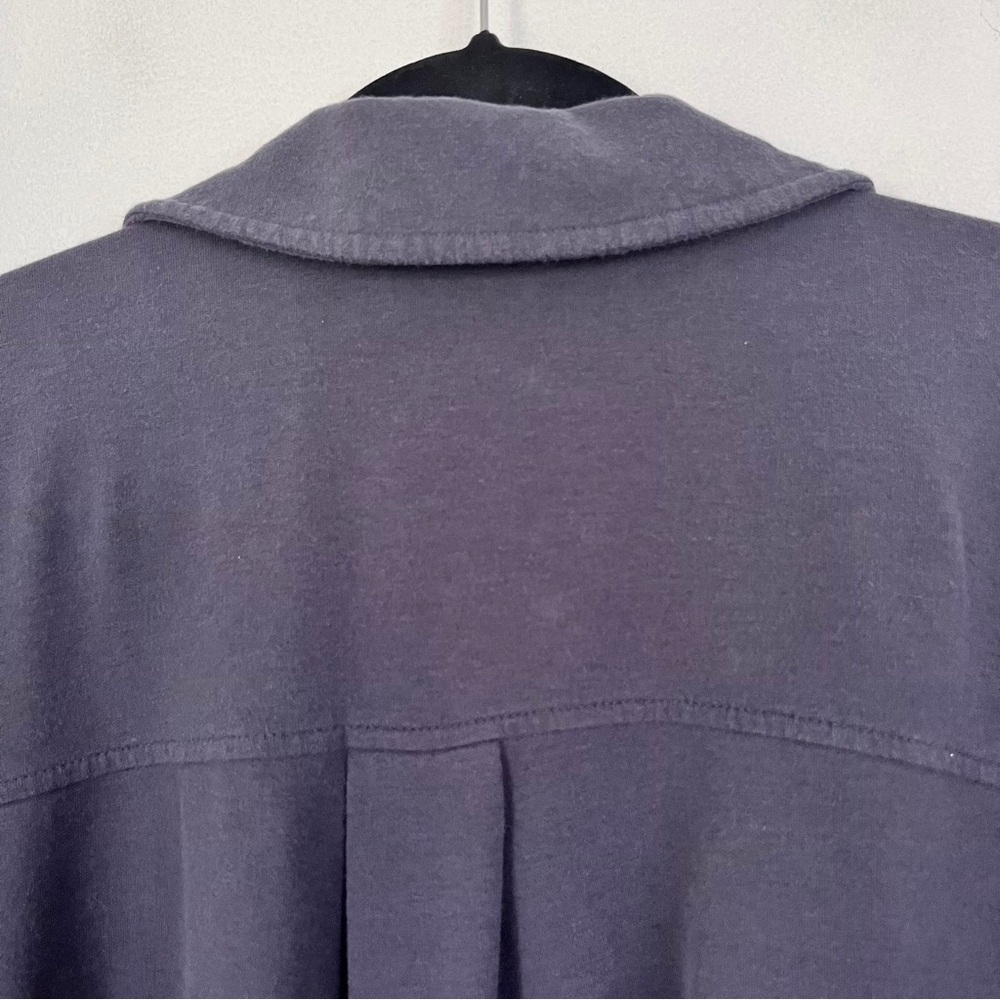 Pure Jill Cotton Blend Lightweight Soft Knit Button Front Jacket Tunic Length XL - Picture 3 of 9